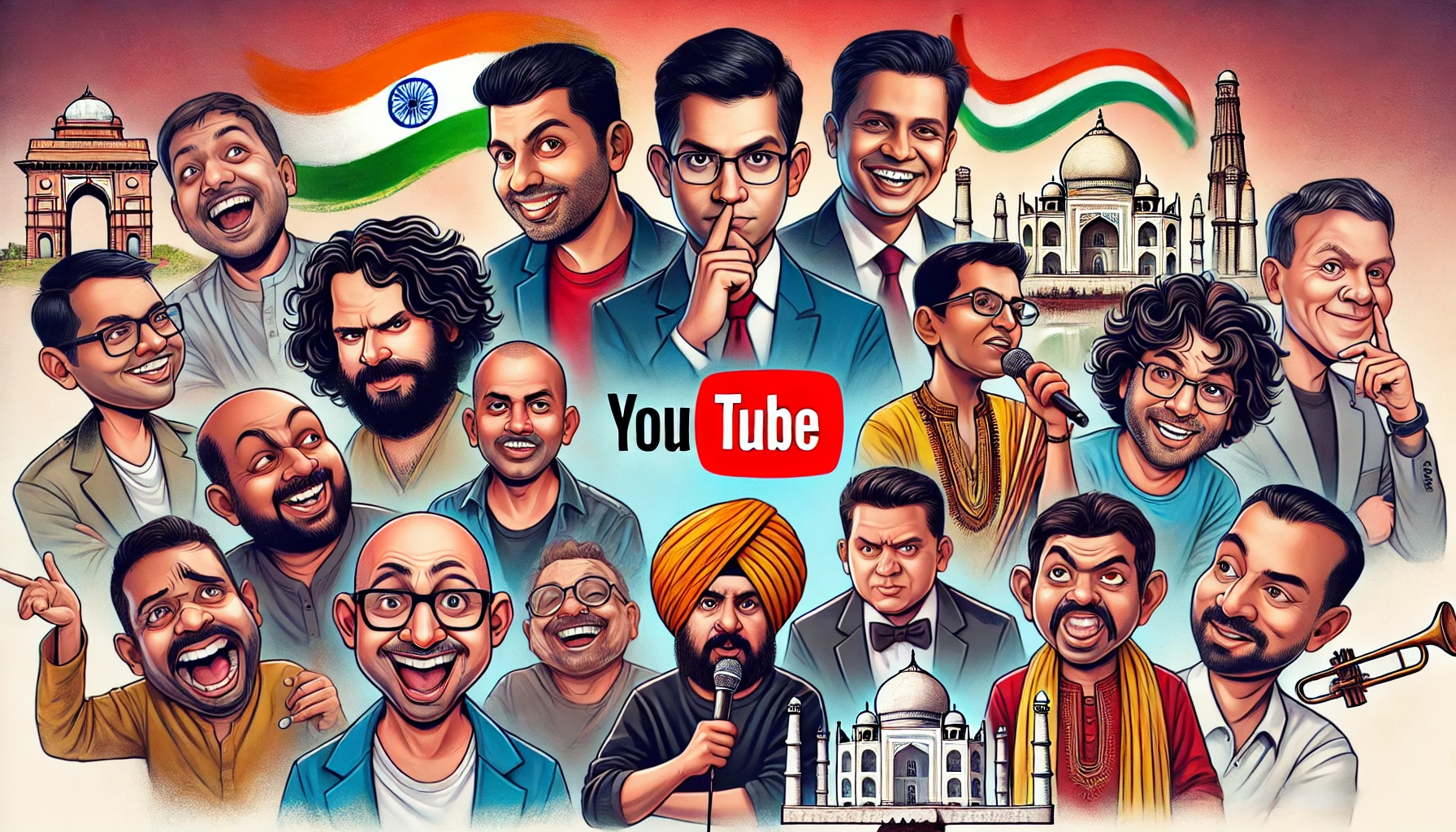 India's stand-up comedians on YouTube.